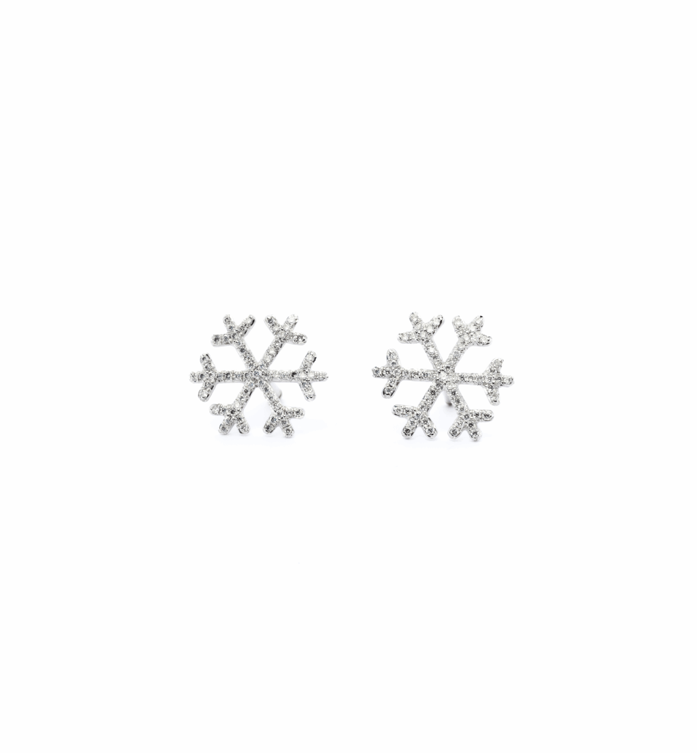 Boucle d'oreilles FLOCON DE NEIGE