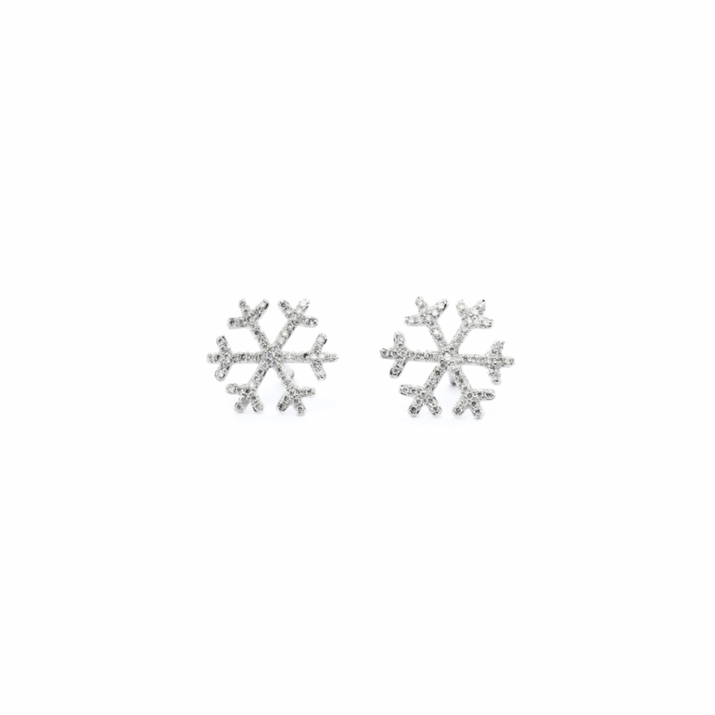 Boucles d'oreilles Flocon de Neige